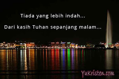 kata kata malam hari kristen