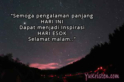 ucapan malam hari katolik