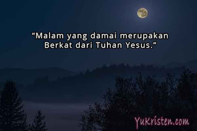 ucapan selamat malam kristen