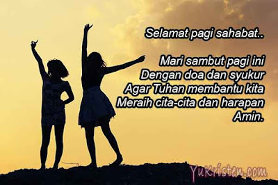 ucapan selamat pagi kristen untuk teman