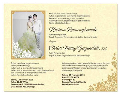 contoh undangan pernikahan kristen 1